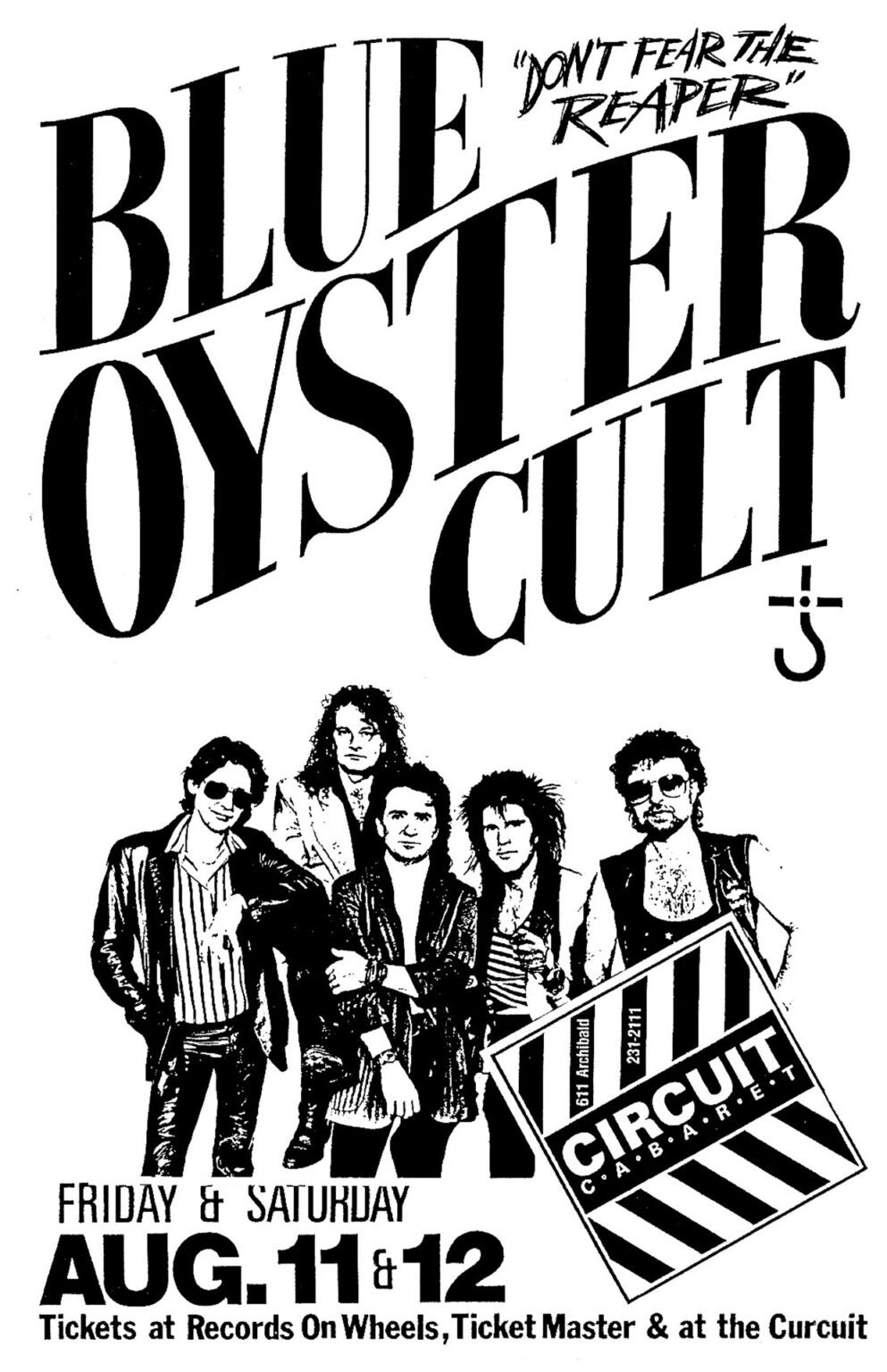 Blue Oyster Cult 1989 Gig Posters 204
