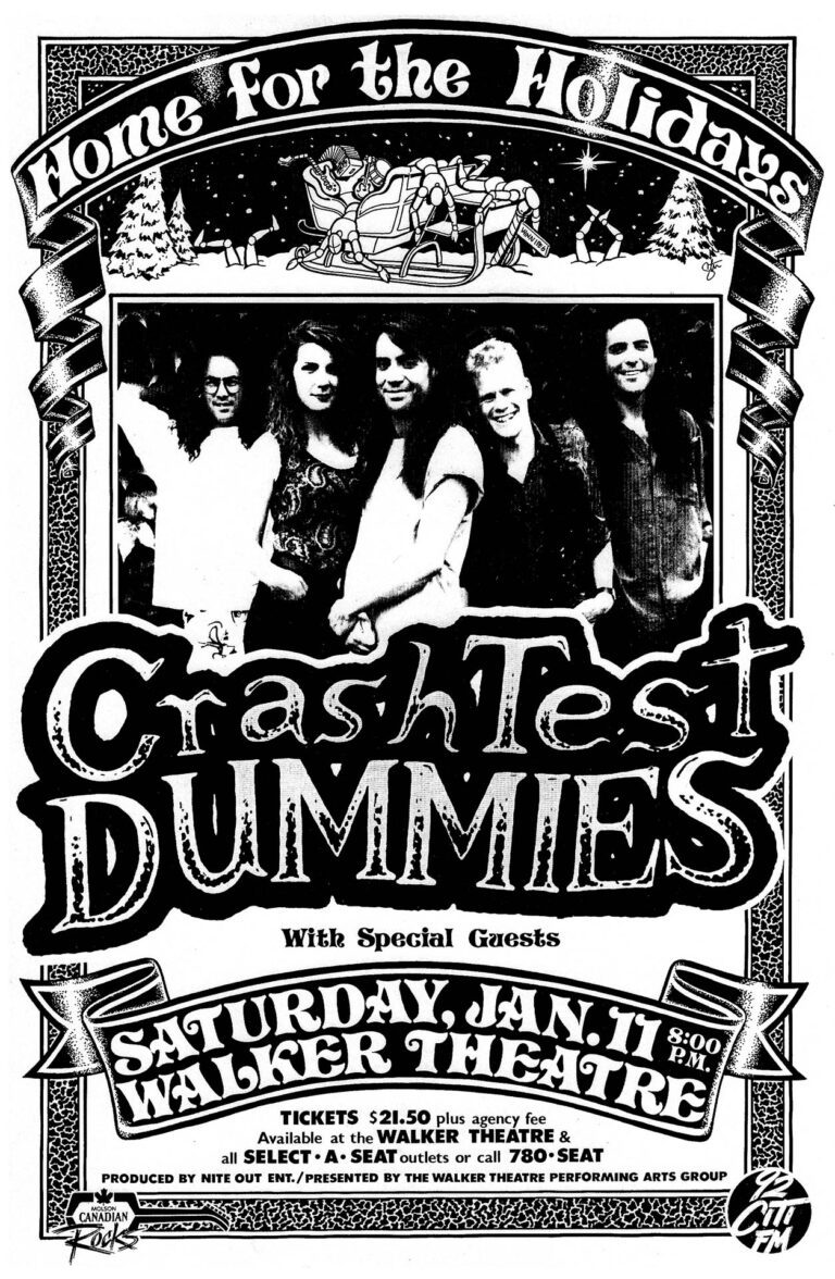 Crash Test Dummies 1992 Gig Posters 204