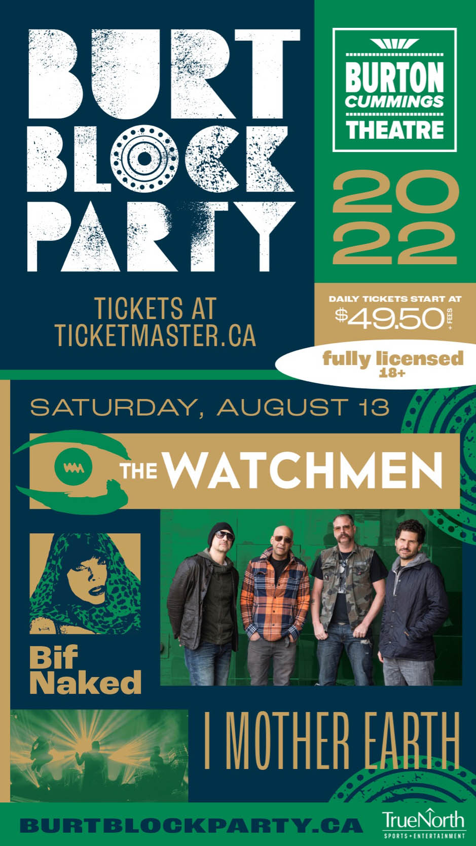 BBP w/ The Watchmen, Bif Naked & I Mother Earth – 2022