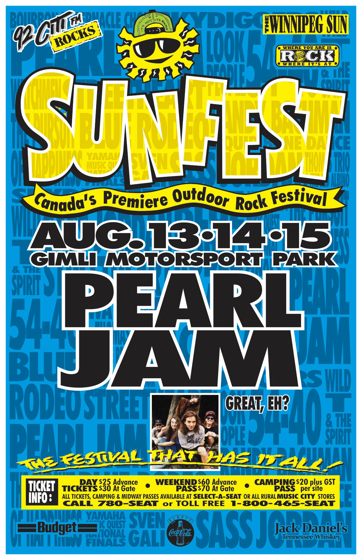 Pearl Jam – 1993 (Sunfest)